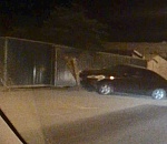 Ночью в Астрахани машина врезалась в столб