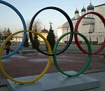 Фото дня: олимпийские кольца в Астрахани