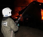 Ночью под Астраханью горела база отдыха