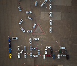 Участники флешмоба в Астрахани выложили автомобилями ГИБДД