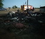 Рано утром молодая девушка погибла на пожаре под Астраханью