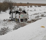  Под Астраханью опрокинулась маршрутка