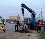 В Астрахани приступили к обустройству линии наружного освещения на Виноградной 