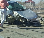 Серьёзная авария в Астрахани: у автомобиля вырвало двигатель