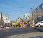 В Астрахани образовался стихийный каток из-за прорыва трубы