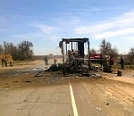  В Астрахани подожгли эвакуатор (ОБНОВЛЕНО!)