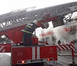 В мкр Бабаевского горит "Пятёрочка"