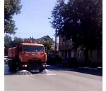 В Астрахани охлаждают дороги