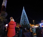 В Астрахани загорелась главная елка