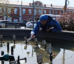 Астраханские фонтаны готовят к пробуждению