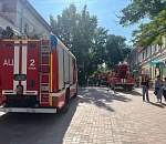 Появилось видео тушения пожара на объекте культурного наследия в центре Астрахани