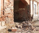 В центре Астрахани частично обрушился дом