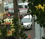 Астраханка вышла из своего авто и ее сбили (ВИДЕО истерики)