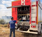 В Астрахани тушат пожар повышенного ранга сложности