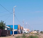 Новая линия уличного освещения введена в эксплуатацию в Астраханской области