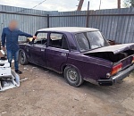 В Астрахани укравший машину сдал ее в пункт приема лома