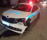 Водитель «ГАЗели» уснул за рулем и снес патрульный автомобиль