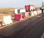 Астраханец разбился насмерть на трассе, где шел дорожный ремонт