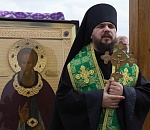 К месту будущего храма в Красноярском районе прибыла чудотворная икона Сергия Радонежского