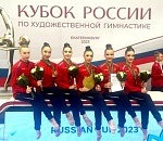 Астраханские юниорки выиграли золото на Кубке России по художественной гимнастике