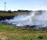 Вчера севернее Астрахани в дачном товариществе устроили масштабный поджог