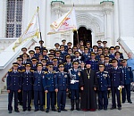 Астраханские казаки приняли участие в обряде освящения знамени 