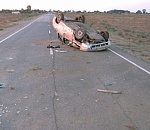 Под Астраханью опрокинулся автомобиль: водитель и два пассажира госпитализированы