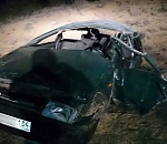 На астраханской трассе опрокинулся автомобиль: пострадали четыре человека, в том числе ребенок