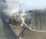 На севере Астраханской области дети подожгли баню