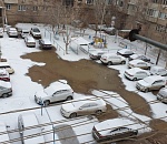 Астрахань заметает снегом