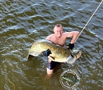 Сома-гиганта поймали под Новым мостом в Астрахани