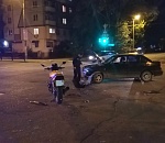 В Астрахани произошла жесткая авария с участием мотоциклиста