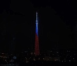 Завтра астраханская телебашня перейдет на первомайский режим освещения