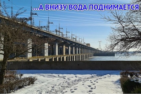 А вода-то льется: уровень Волги возле Астрахани в конце января поднялся на 32 см