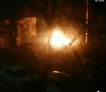 В Астрахани на видео попали кадры пожара после фейерверков