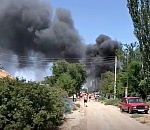 Появилось видео жуткого пожара в Камызяке