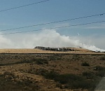 В сети появились кадры горящего мусорного полигона у села Рассвет под Астраханью 