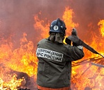 В Астрахани горело здание полиции