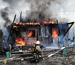 В Астрахани сгорел дачный дом: пострадал пенсионер 