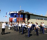 В Астрахани спустили на воду танкер-химовоз