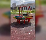 Власти Астрахани показали состояние новой спортплощадки через неделю после открытия