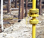 В Астрахани горел газопровод