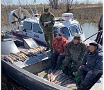 Астраханские пограничники устроили погоню за браконьерами, которые перевозили 100 кг осетровых