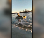 В Астраханской области зимняя рыбалка чуть не закончилась трагедией