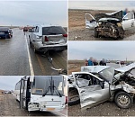 Автомобильный "замес" с пострадавшим: под Астраханью произошла массовая авария