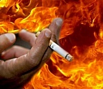 В Астраханской области курильщик спалил баню