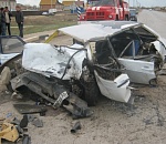 Под Астраханью столкнулись три автомобиля