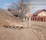 Жители Зацаревья перекрывают астраханцам альтернативные пути объезда массовых заторов