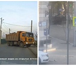 Водителей двух грузовиков наказала астраханская полиция по видео в соцсетях