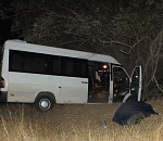 В Астраханской области микроавтобус врезался в дерево: водитель погиб